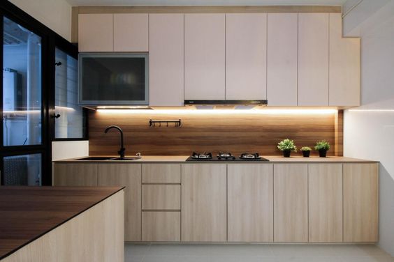 Customized Modern Concise Kitchen Cabinets Singapore. 定制现代简约厨房橱柜 新加坡 (16)