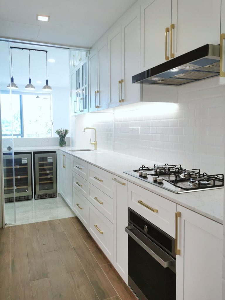 Modern Vintage Style Kitchen Cabinet Singapore 1