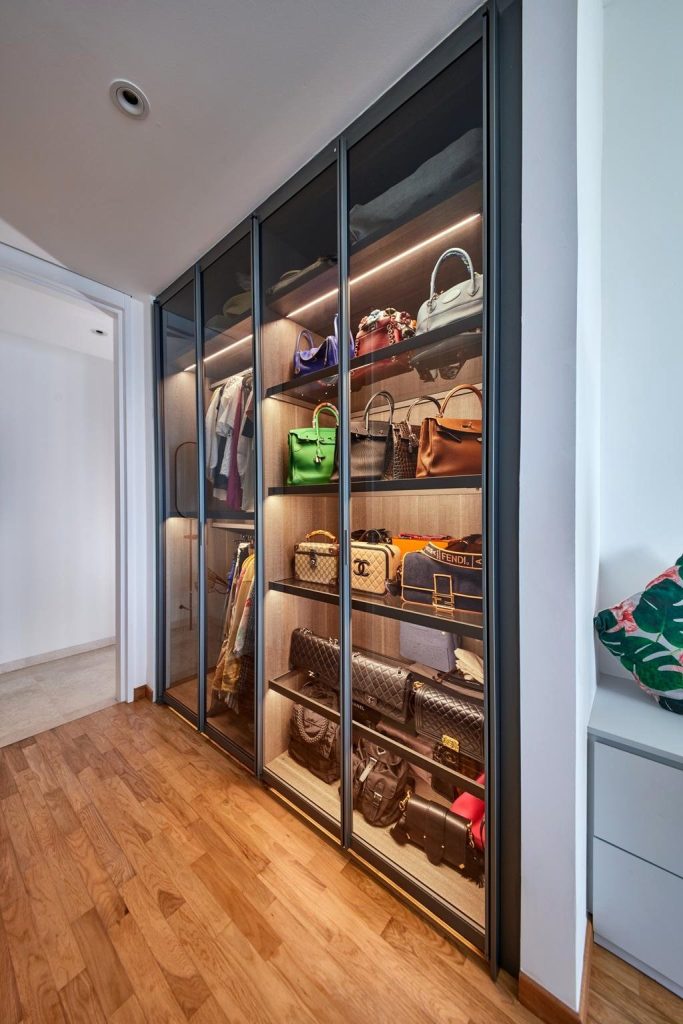 glass bag closet