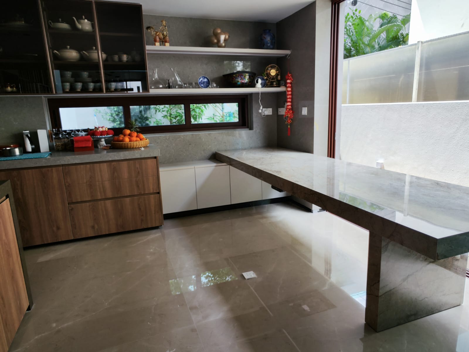 Custom Stone Islands with Induction Cooker Integration in Singapore 1