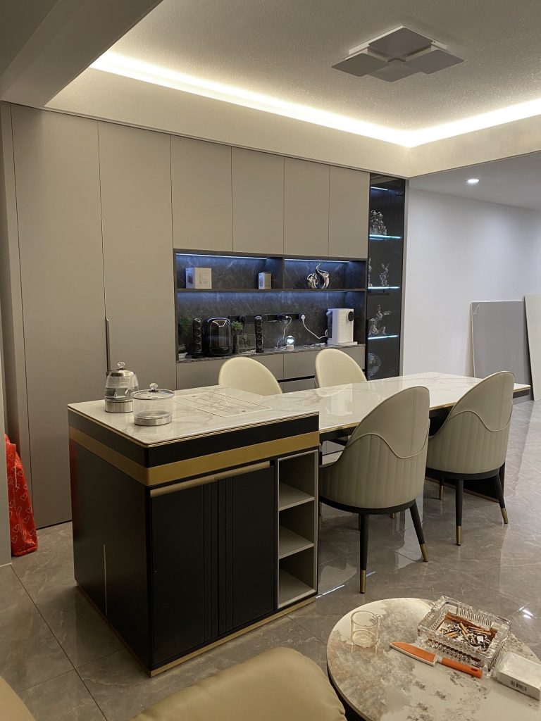 Custom Stone Islands with Induction Cooker Integration in Singapore