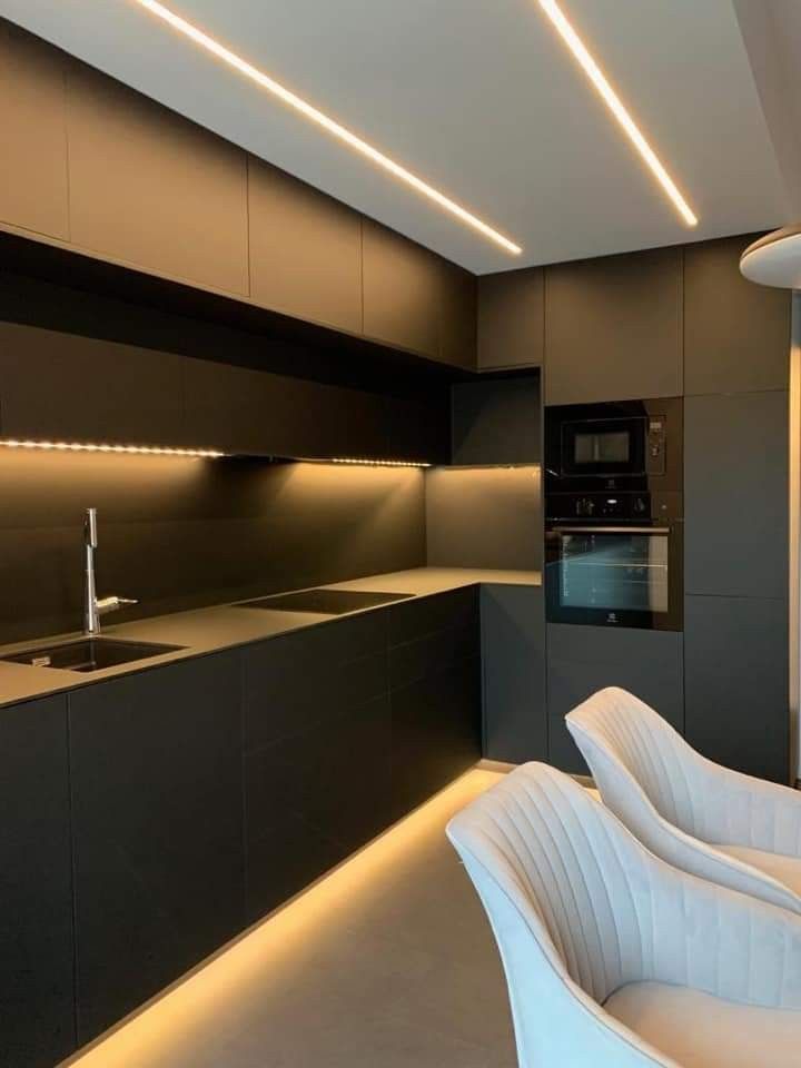 Kitchen Cabinet Dotless Led Design 1