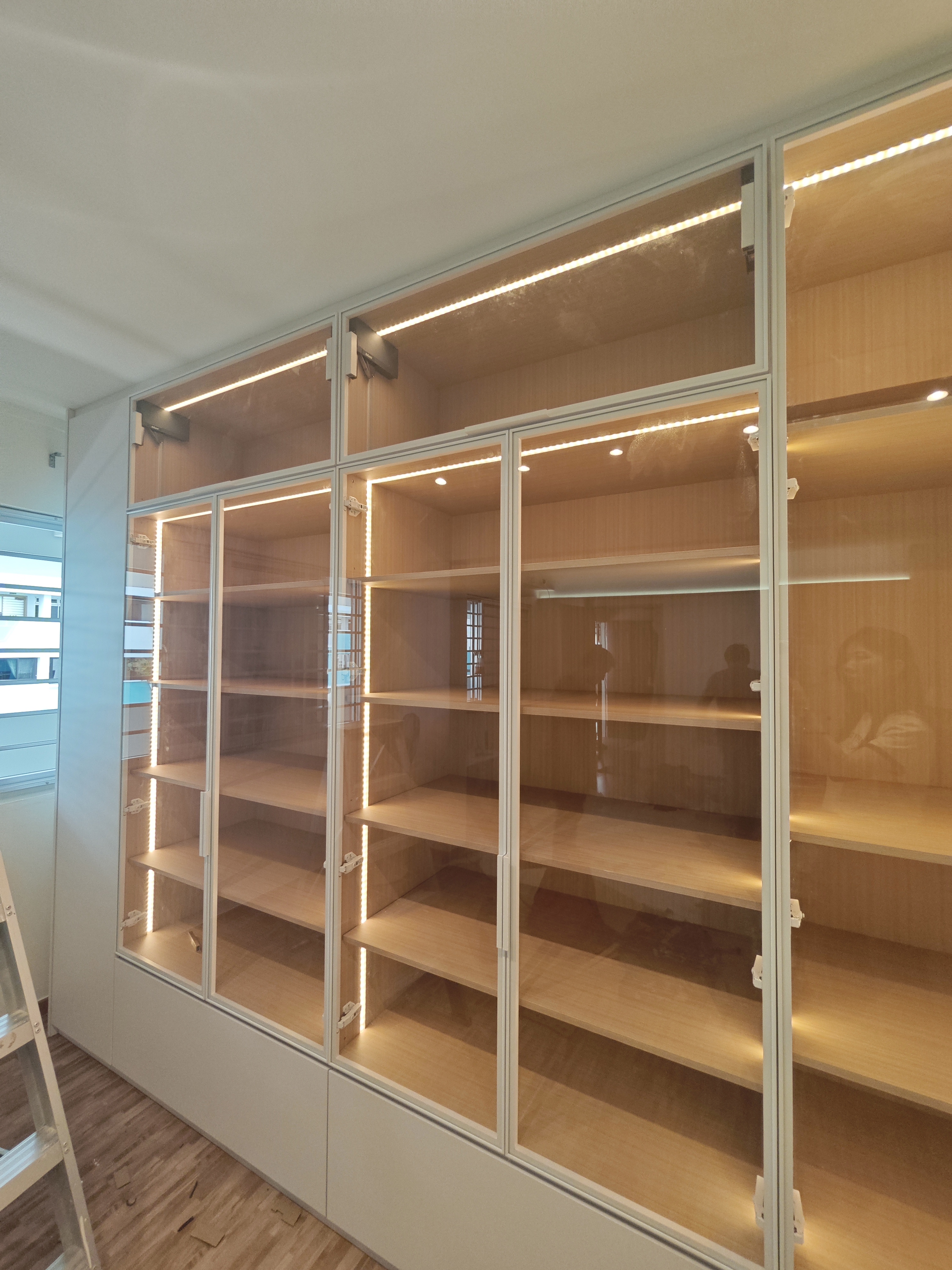 Customized glass display cabinet (240)