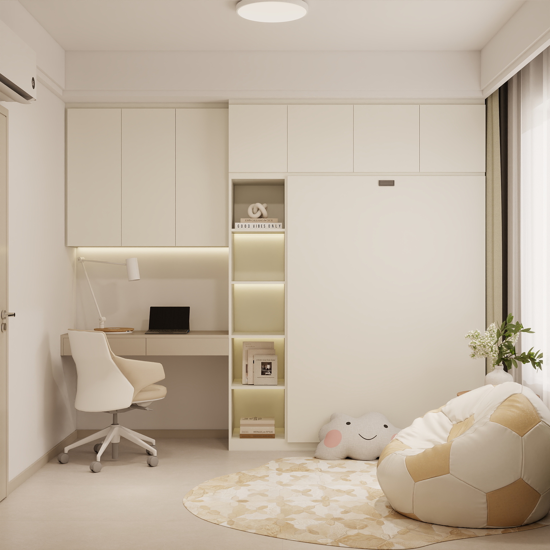 MacPherson Weave Murphy Bed - Wardrobe Combo