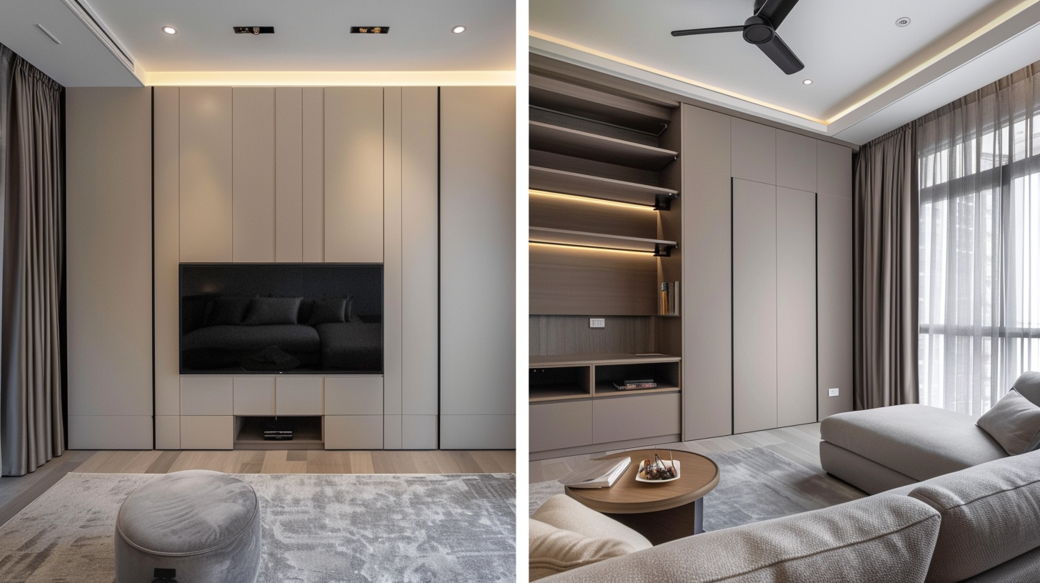 Condo Carpentry Renovation Before After Singapore