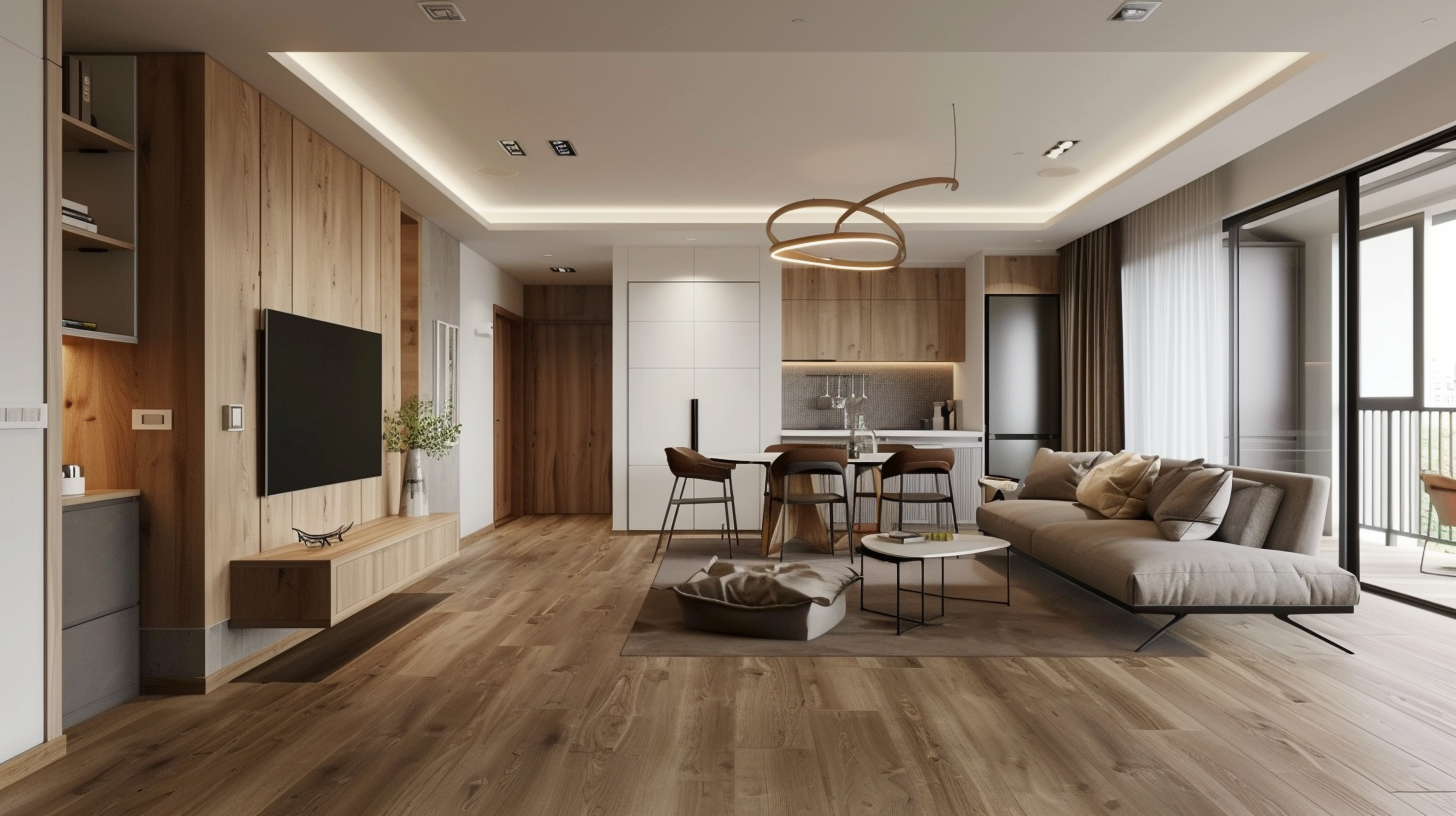 Wood Vinyl Flooring Condo Singapore