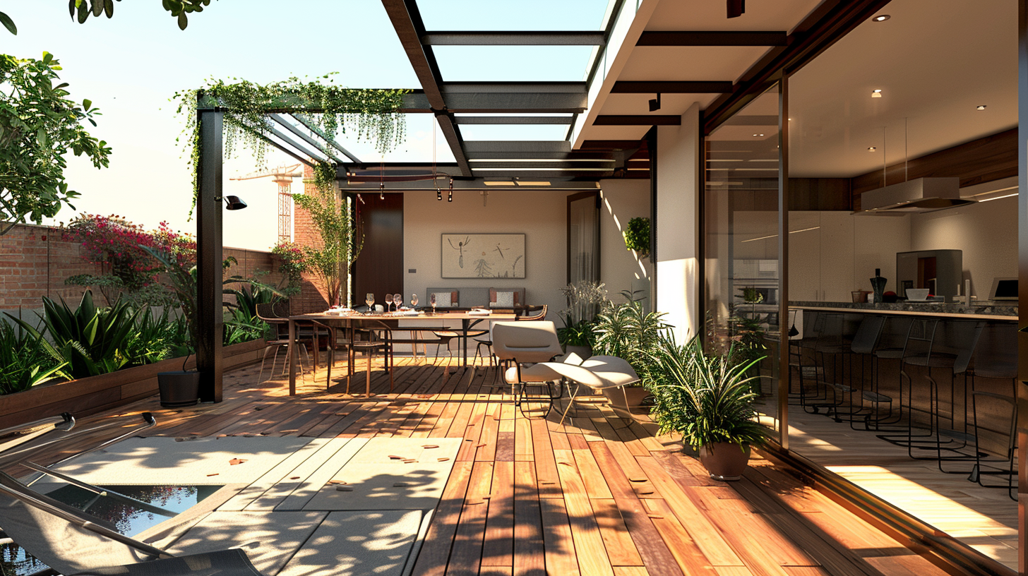 Enclosed balcony vs open rooftop deck renovation in Singapore