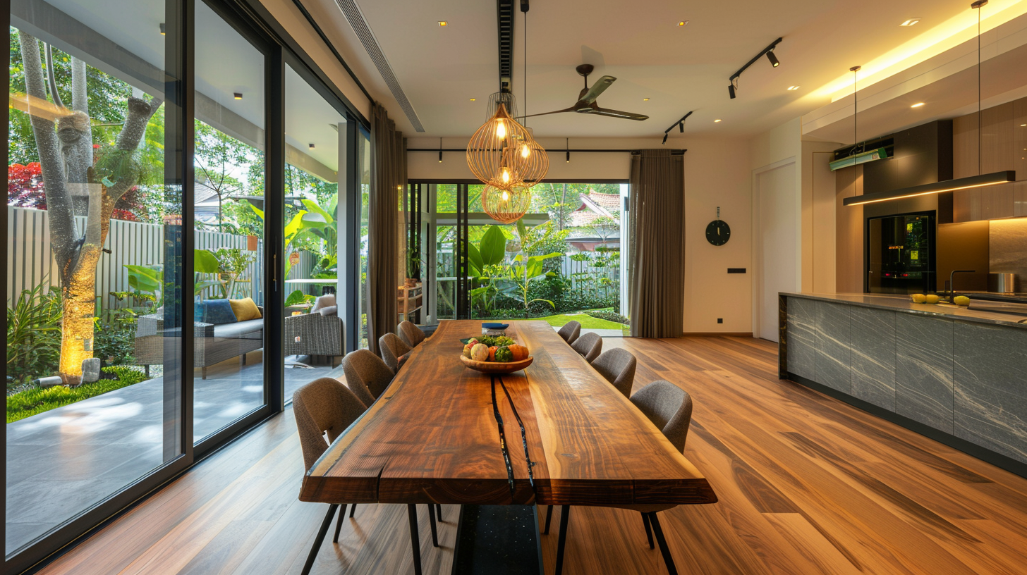 Singapore landed dining room renovation
