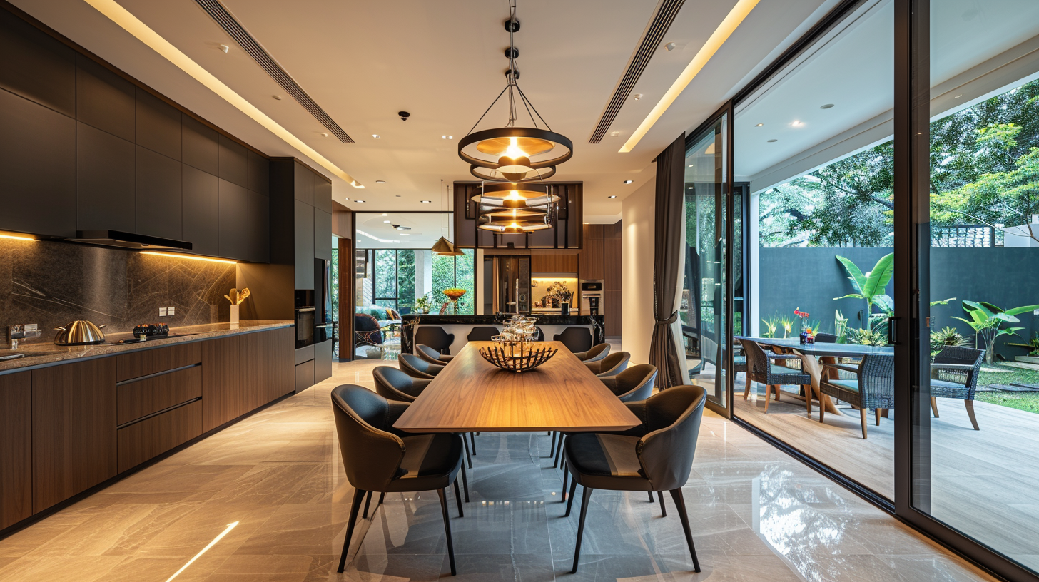 Singapore landed house dining room renovation