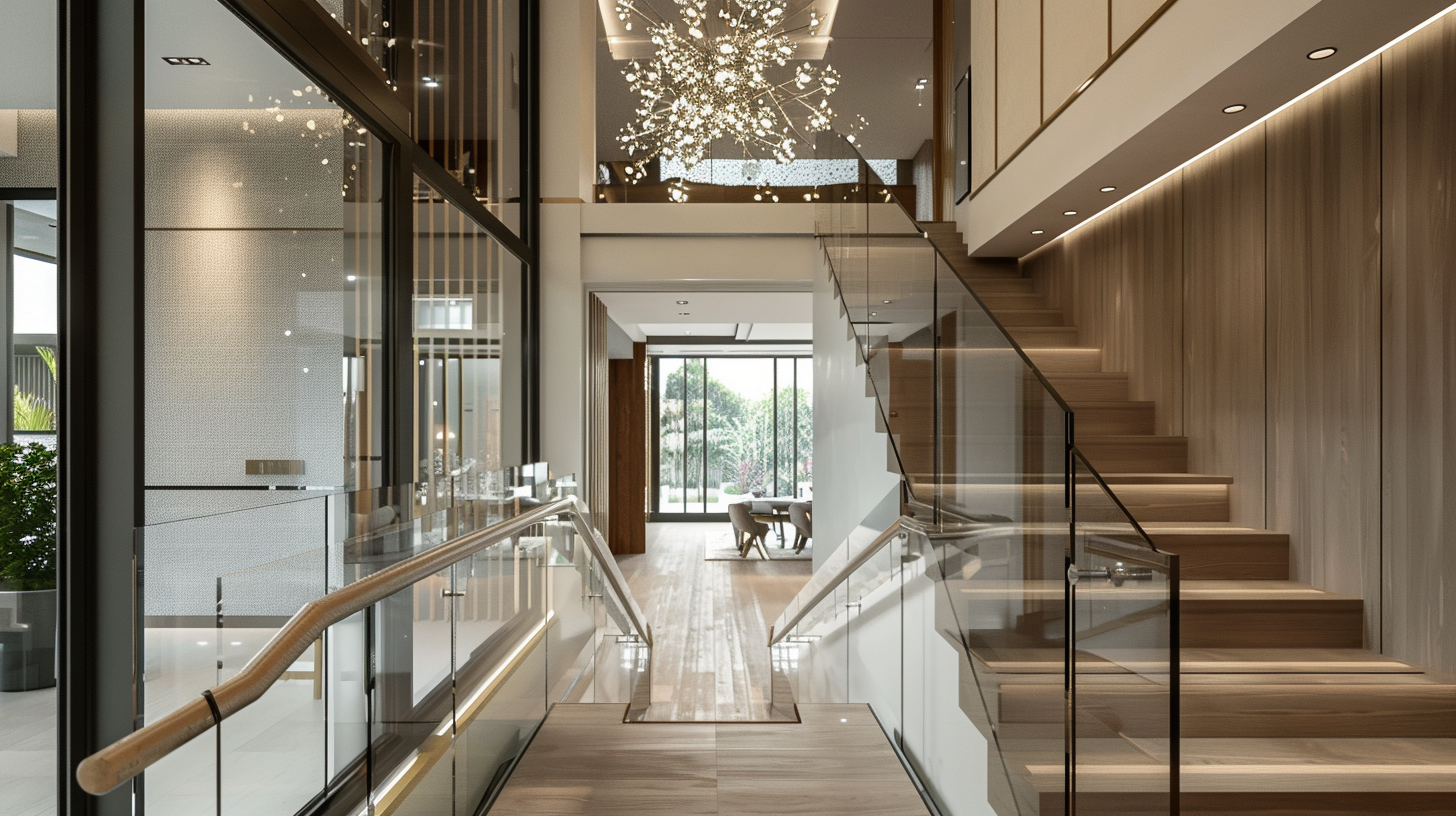 Singapore landed house staircase and corridor